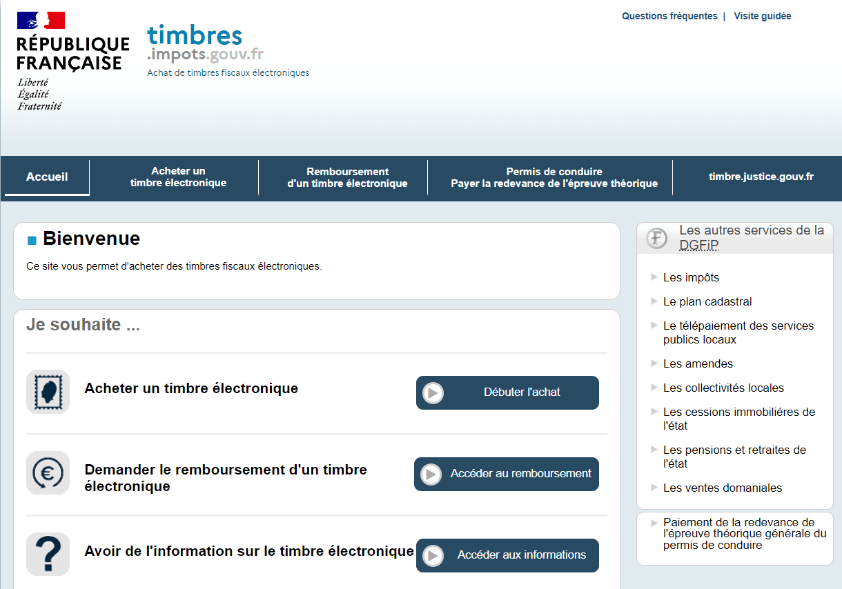 timbre fiscal titre de séjour